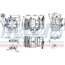 Compressor. air conditioning Air-conditioning compressor fits. MINI R56 R57 R58 R59 CLUBMAN R55 CLUBVAN R55 COUNTRYMAN R60 PACEMAN R61 MINI MINI CLUBVAN (R55), Van, 12.2012 - 06.2014 Nissens 890041