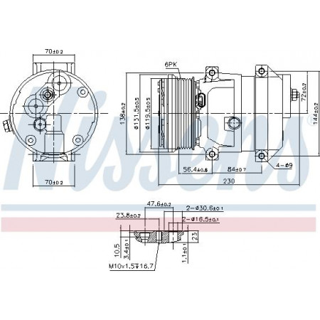 Compressore. aria condizionata Compressore aria condizionata CHEVROLET CRUZE EPICA 2.0-2.0D-2.5 01.05- CHEVROLET CRUZE (J300), Berlina, 05.2009 - Nissens 890050