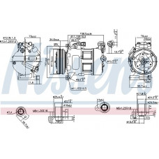 Compressore. aria condizionata Il compressore dell'aria condizionata è adatto. VOLVO S60 II S80 II V60 I ​​V70 III V70 III-KOMBI XC60 I XC70 II 2.0-2.5 VOLVO V70 (135), Station Wagon Van, 09.2013 - Nissens 890062