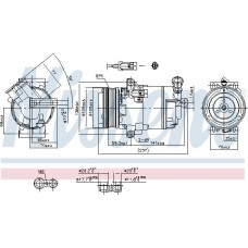 Compressor. airconditioning Airco compressor OPEL ASTRA H ASTRA H GTC ASTRA H-KOMBI ZAFIRA B ZAFIRA B-MINIVAN 1.9D 0 OPEL ASTRA G (T98), Cabriolet, 03.2001 - 10.2005 Nissens 890006