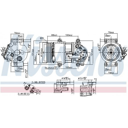 Compressore. aria condizionata Compressore aria condizionata MERCEDES A W169 B SPORTS TOURER W245 1.5-1.7 09.04-06.12 MERCEDES-BENZ CLASSE A (W169), Hatchback, 09.2004 - 06.2012 Nissens 890078