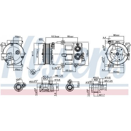 Compressor. Aircocompressor VOLVO S80 II V70 III FORD GALAXY II GALAXY MK II MONDEO IV S-MAX 2.0-2. FORD MONDEO IV Turnier (BA7), Touring, 03.2007 - 01.2015 Nissens 890179