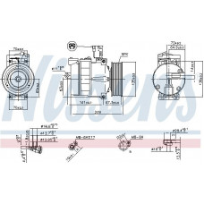 Kompressor. Klimaanlage Klimakompressor MERCEDES ACTROS ACTROS MP2 - MP3 ZETROS SPRINTER 2-T B901 B902 SPRINTER MERCEDES-BENZ SPRINTER 3-t (903), Bus, 01.1995 - 05.2012 Nissens 89030