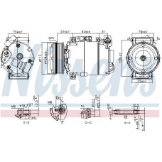 Compressore, climatizzatore FORD C-MAX II (BH), Van, 12.2010 - Nissens 890714