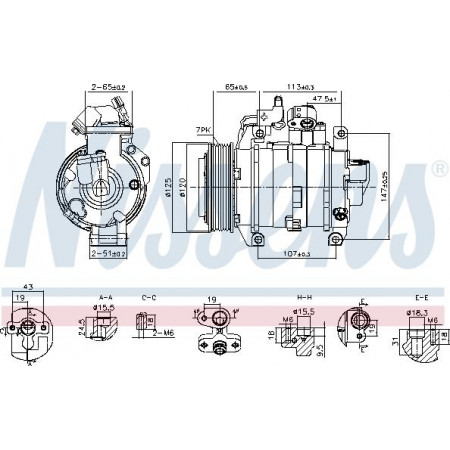 Compressor. ar condicionado Compressor de ar condicionado Nissens 891044