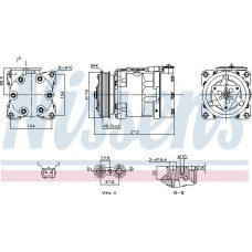Compressor. ar condicionado Compressor de ar condicionado CITROEN BERLINGO BERLINGO-MINIVAN SAXO PEUGEOT 106 II 106 II-HATCHBACK Nissens 891039