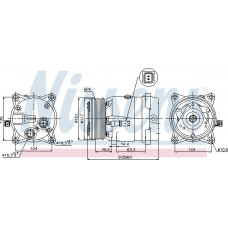 Compresor. aire acondicionado Compresor de aire acondicionado CITROEN XANTIA PEUGEOT 406 2.0D-2.1D 06.95-10.04 CITROEN XANTIA Familiar (X2), Turismo, 01.1998 - 04.2003 Nissens 89122
