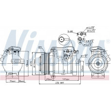 Compressor. airconditioning Airco compressor JEEP GRAND CHEROKEE II 2.7D-4.0 04.99-09.05 JEEP GRAND CHEROKEE II (WJ, WG), Crossover, 09.1998 - 09.2005 Nissens 89315