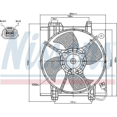 Aircoventilator Radiatorventilator met behuizing past. SUBARU LEGACY III OUTBACK 2.0-2.5-3.0 10.98-08.03 SUBARU OUTBACK (BE, BH), Touring, 10.1998 - 08.2003 Nissens 85494
