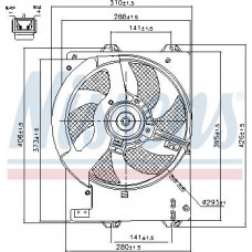 Fan. radiator Radiator fan with housing MG MG ZR MG ZS ROVER 200 200 II 25 I 400 II 45 I 1.1-2.5 10.9 ROVER 45 (RT), Hatchback, 02.2000 - 05.2005 Nissens 85444