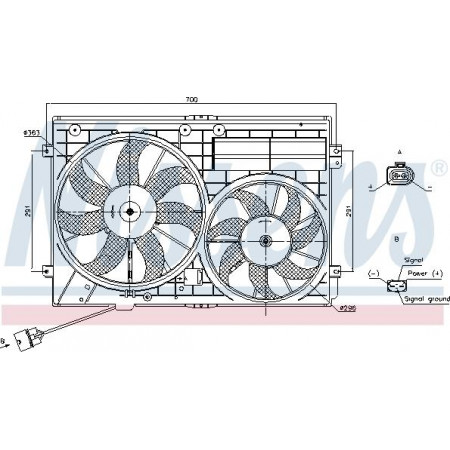 Ventilator. radiator Ventilator radiator Dreapta-Stanga cu carcasa se potriveste. AUDI A1 A3 TT SEAT ALTEA ALTEA XL IBIZA IV SC VW BEETLE (5C7, 5C8), Sabrioleta, 12.2011 - 07.2019 Nissens 85643