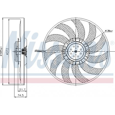 Fã. radiador Ventilador do radiador AUDI A4 B6 A4 B7 A6 ALLROAD C6 A6 C5 A6 C6 SEAT EXEO EXEO ST 1.6-3.2 11. AUDI A4 Avant II (8E5, B6), Touring, 02.2000 - 12.2005 Nissens 85638