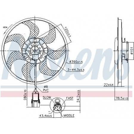 Admirador. Radiador El ventilador del radiador encaja. OPEL ASTRA G ASTRA G CLASSIC ASTRA G-KOMBI ZAFIRA A 1.4-1.8 02.98-12.09 Nissens 850070