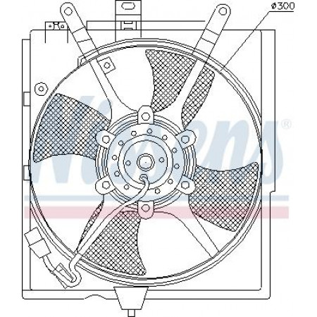 Ventilateur. radiateur Ventilateur de radiateur avec carter VOLVO S40 I V40 1.6-1.8-2.0 07.95-06.04 VOLVO S40 I (644), Berline, 07.1995 - 12.2004 Nissens 85298