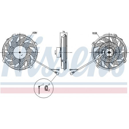 Admirador. Radiador El radiador del ventilador encaja. CITROEN EVASION JUMPY I FIAT SCUDO ULYSSE LANCIA ZETA PEUGEOT 806 EXPERT CITROEN JUMPY (U6U_), Dubita, 06.1994 - 12.2006 Nissens 85753