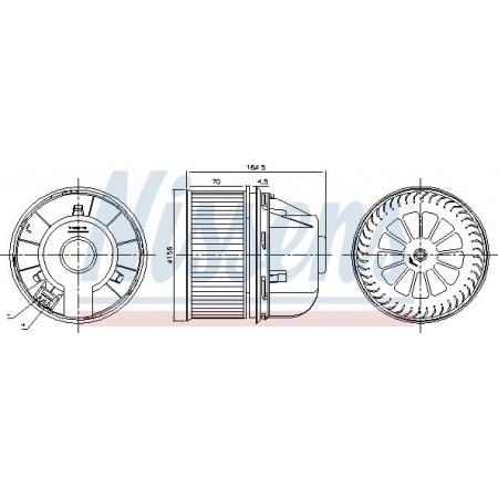 Ventilator. habitaclu Suflanta de aer se potriveste. FORD C-MAX FOCUS C-MAX FOCUS II FOCUS II-KOMBI 1.4-2.5 10.03-09.12 FORD FOCUS C-MAX (DM2), Dubita, 10.2003 - 03.2007 Nissens 87492