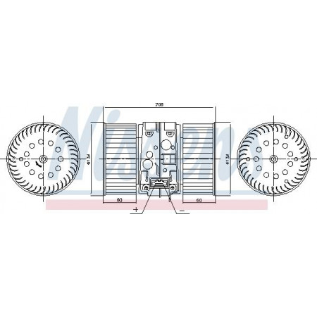 Admirador. habitáculo Soplador de aire FIAT TALENTO NISSAN NV300 OPEL VIVARO B RENAULT GRAND SCENIC III SCENIC III RENAULT GRAND SCENIC III (JZ0/1_), Furgoneta, 02.2009 - Nissens 87448