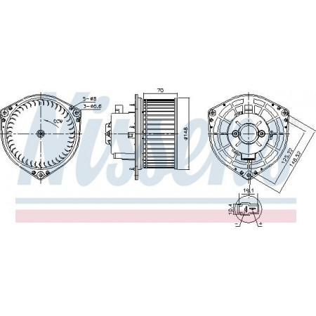Fan. passenger compartment Air blower fits. CHEVROLET AVEO - KALOS DAEWOO KALOS 1.2-1.6 09.02- Nissens 87454