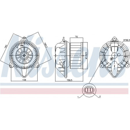 Ventilator. habitaclu Suflanta de aer RENAULT MEGANE I MEGANE I CLASSIC MEGANE I COACH 1.4-2.0 08.95-08.03 RENAULT MEGANE I (SA0/1_), Hatchback Van, 08.1995 - 07.2003 Nissens 87403