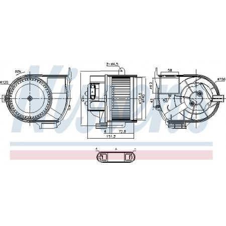 Ventilator. habitaclu Suflanta de aer RENAULT CLIO II CLIO II-HATCHBACK 1.2-3.0 09.98- RENAULT CLIO II (SB0/1/2_), Hatchback Van, 09.1998 - Nissens 87487