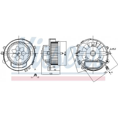 Fan. passagiersruimte Luchtblazer AUDI Q3 TT CUPRA ATECA SEAT ATECA SKODA KAROQ KODIAQ OCTAVIA III SUPERB III VW T-ROC (A11), Crossover, 07.2017 - Nissens 87426