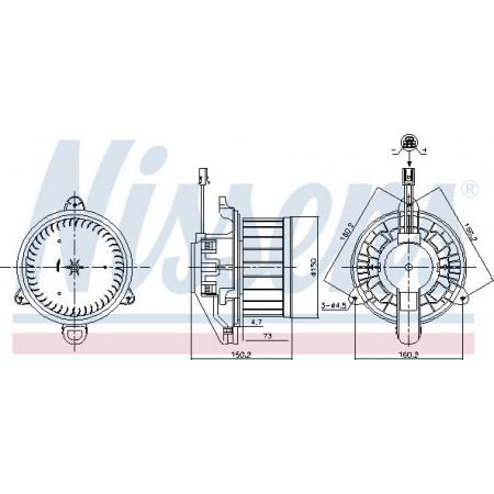 Calefactor interior nissens 87579