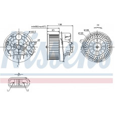 Fan. passenger compartment The air blower fits. CITROEN C2 C2 ENTERPRISE C3 I C3 PLURIEL PEUGEOT 1007 206 206 307 1.1-2.0D PEUGEOT 307 Estate (3E), Tourism, 03.2002 - 12.2009 Nissens 87091