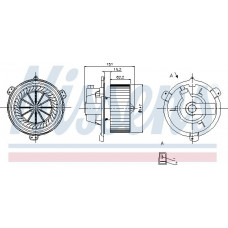 Lüfter. Innenraum-Luftgebläse FIAT BARCHETTA PUNTO LANCIA Y 1.1-1.8 09.93-05.05 FIAT BARCHETTA (183_), Cabrio, 03.1995 - 05.2005 Nissens 87056