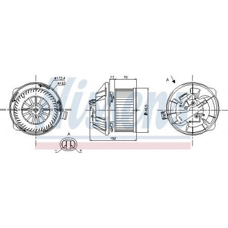 Innenraum-Heizlüfter CITROEN C5 I (DC_), Schrägheck, 03.2001 - 03.2005 Nissens 87065