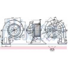 Lüfter. Innenraum Luftgebläse FIAT CROMA CROMA KOMBI OPEL SIGNUM VECTRA C VECTRA C GTS SAAB 9-3 9-3X 1.6- SAAB 9-3X (YS3), Tourismus, 02.2009 - 02.2015 Nissens 87025