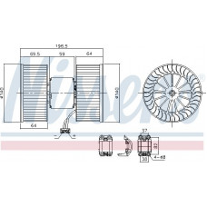 Aérotherme intérieur ALPINA B3 (E46), Tourisme, 03.1999 - 01.2006 Nissens 87196