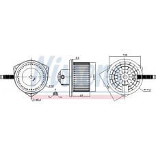 Fan. passenger compartment The air blower fits. CITROEN C4 AIRCROSS C-CROSSER C-CROSSER ENTERPRISE MITSUBISHI ASX LANCER VI MITSUBISHI ASX (GA_W_), Crossover, 11.2009 - Nissens 87142