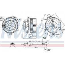 Fan. passenger compartment Air blower MERCEDES w124 A124 a124 C124 124 T-MODEL S124 124 W124 E A124 E C124 E T-MODE MERCEDES-BENZ E-CLASS T-Model (S124), Touring, 06.1993 - 06.1996 Nissens 87153