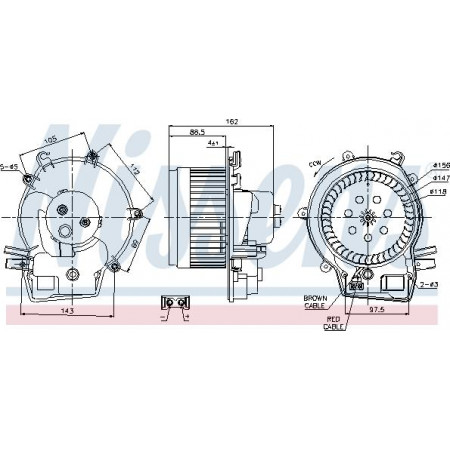 Fan. passenger compartment Air blower MERCEDES C CL203 C T-MODEL S203 C W203 CLC CL203 CLK A209 CLK C209 G W463 S MERCEDES-BENZ SL (R230), Convertible, 10.2001 - 01.2012 Nissens 87111