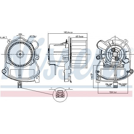 Ventilateur. habitacle Le ventilateur s'adapte. VW ATLAS 2.0-3.6 12.16- VW ATLAS (CA1), Crossover, 12.2016 - Nissens 87801