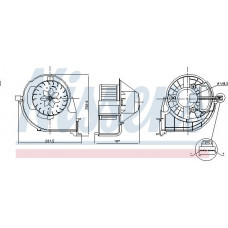 Interior fan heater BMW X5 - III (F15, F85), Crossover, 08.2013 - 07.2018 Nissens 87802