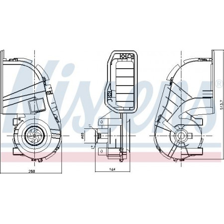 Fan. passagiersruimte Luchtblazer RENAULT CLIO II CLIO II HATCHBACK THALIA I 1.2-3.0 09.98- RENAULT THALIA I (LB_), Sedan, 02.1998 - Nissens 87394