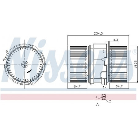 Fan. passagiersruimte. De luchtblazer past er in. RENAULT FLUENCE 1.5D-Elektrisch 02.10- RENAULT FLUENCE (L3_), Sedan, 02.2010 - Nissens 87357