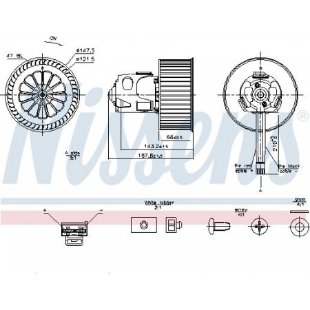 Fan. passagiersruimte Luchtblazer BMW 5 F10 5 F11 5 GRAN TURISMO F07 6 F12 6 F13 6 GRAN COUPE F06 7 F01 F02 F BMW 7 - V (F01, F02, F03, F04), Sedan, 02.2008 - 12.2015 Nissens 87240