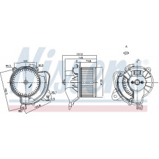 Lüfter. Fahrgastraum Luftgebläse ABARTH GRANDE PUNTO PUNTO PUNTO EVO FIAT GRANDE PUNTO LINEA PUNTO PUNTO EVO FIAT GRANDE PUNTO (199_), Van, 10.2005 - 06.2013 Nissens 87243