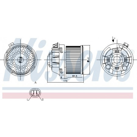 Fan. abitacolo L'aeratore è adatto. PEUGEOT 207 207 HATCHBACK 207-KOMBI 1.4-1.6D 02.06- PEUGEOT 207 (WA_, WC_), Hatchback Van, 04.2006 - Nissens 87257