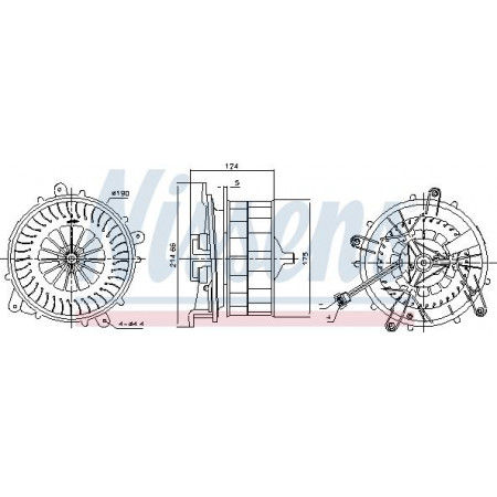 Admirador. habitáculo Soplador de aire MERCEDES S C215 S W220 MAYBACH 57 62 2.8-6.3 10.98-12.12 MERCEDES-BENZ CLASE S (C215), Compartimento, 03.1999 - 12.2006 Nissens 87217