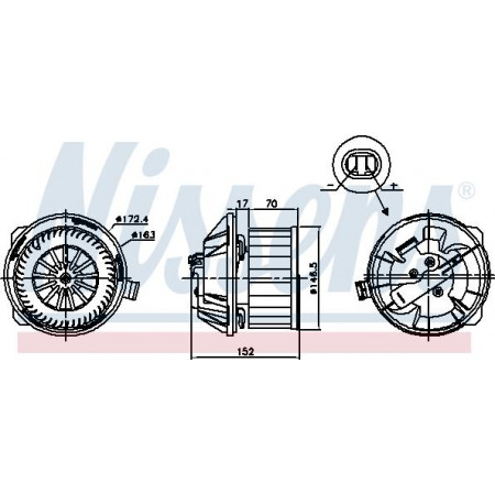 Fan. passagiersruimte. De luchtblazer past er in. CITROEN C5 I C5-KOMBI 1.8-3.0 03.01-08.04 CITROEN C5 I (DC_), Hatchback, 03.2001 - 03.2005 Nissens 87228