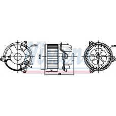 Interieurventilator FORD FOCUS (DFW), Sedan, 02.1999 - 11.2009 Nissens 87784