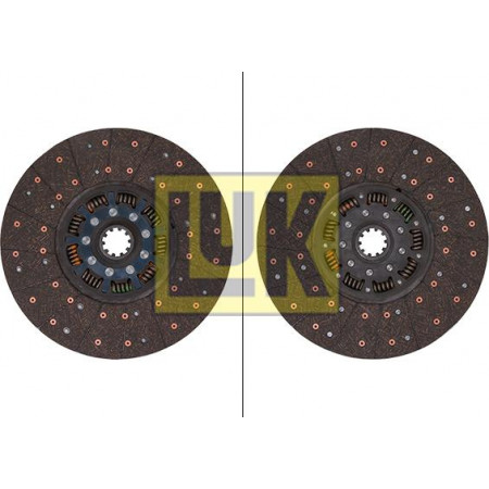 380mm organic clutch disc fits. VOLVO F7 FL6 D6A180-TD70G 08.78-03.00 VOLVO FL6 (FL6), 09.1985 - 08.2000 LUK 338 0117 10