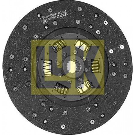 Disque d'embrayage organique de 280 mm à profil complet. RENAULT 400 500 600 90 D226-3-D4.203 LUK 328 0070 16