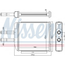 Wärmetauscher. Innenraumheizung Heizung CHEVROLET EPICA EVANDA DAEWOO EVANDA 2.0-2.0D-2.5 08.02- CHEVROLET EPICA (KL1_), Limousine, 01.2005 - Nissens 707072
