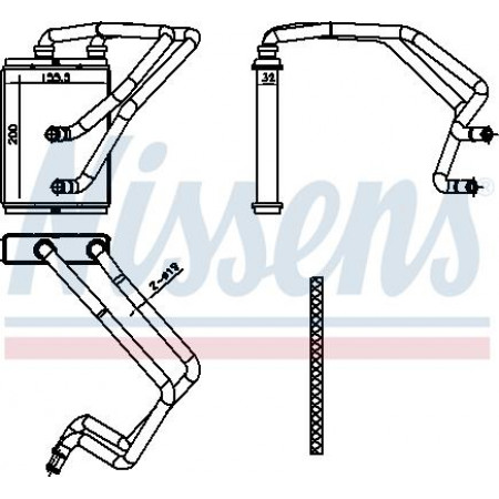 Wärmetauscher. Innenraumheizung Heizung NISSAN X-TRAIL I 2.0-2.2D-2.5 06.01-01.13 NISSAN
