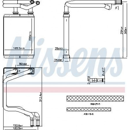 Wärmetauscher. Innenraumheizung Heizung HONDA CIVIC VII 1.4-1.6-2.0 11.00-09.05 Nissens 707291