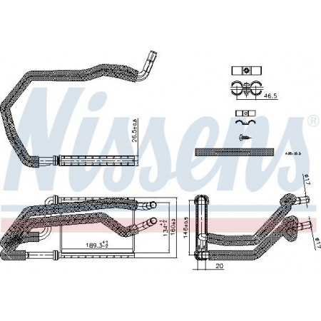 Intercambiador de calor. Calefacción interior Calefactor LAND ROVER DISCOVERY V RANGE ROVER IV RANGE ROVER SPORT II 2.0-5.0 08.12- LAND ROVER RANGE ROVER SPORT (L494), Crossover, 04.2013 - Nissens 707222